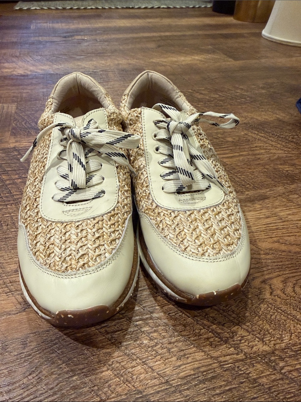 OTBT Woven Cream & Tan Women's Fashion Sneakers